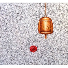 G. N. Qazi, Spiritual Sounds-4, 36 x 36 inch, Acrylic On Canvas, AC-GNQ-107 G. N. Qazi, Spiritual Sounds-4, 36 x 36 inch, Acrylic On Canvas, AC-GNQ-107